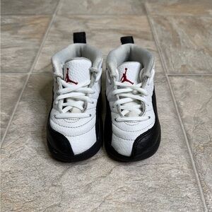 Air Jordan 12 Retro Taxi Flip TD Shoe Size 6c White 850000-162 Preowned